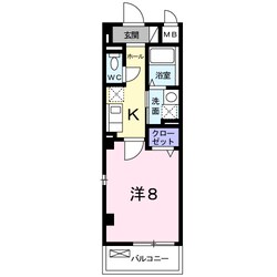 駅前町アビタシオンの物件間取画像